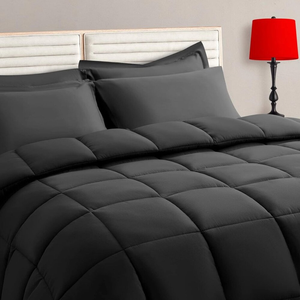 TAIMIT Full Size Comforter Set - 7 Pieces